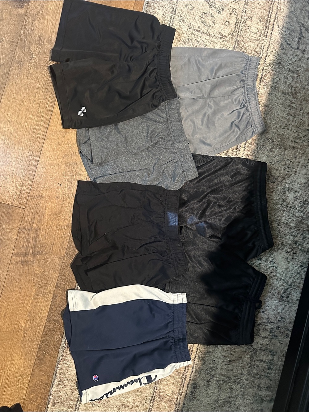 Mixed boys Athletic Shorts Bundle - Black, Gray, Navy